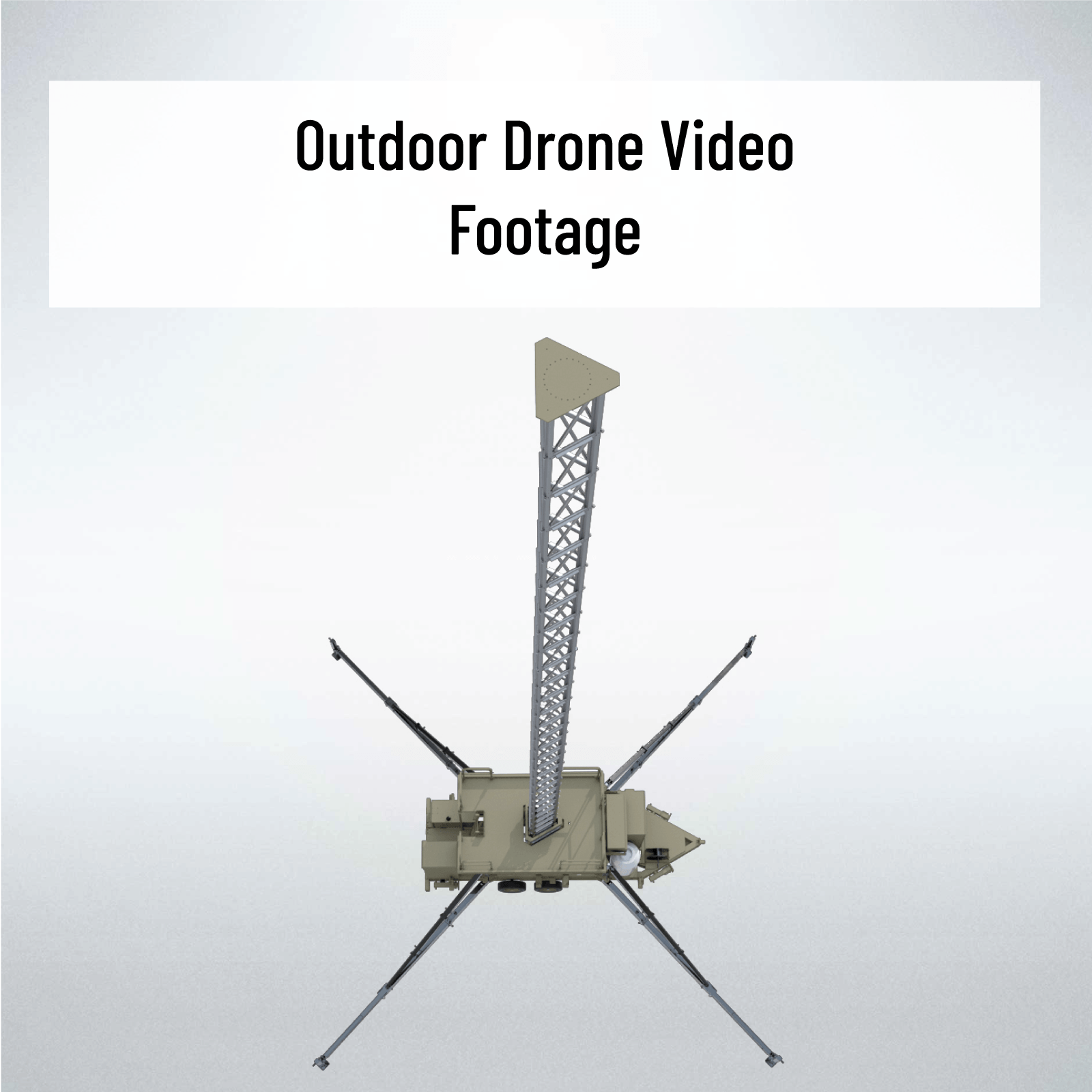 Outdoor drone video footage