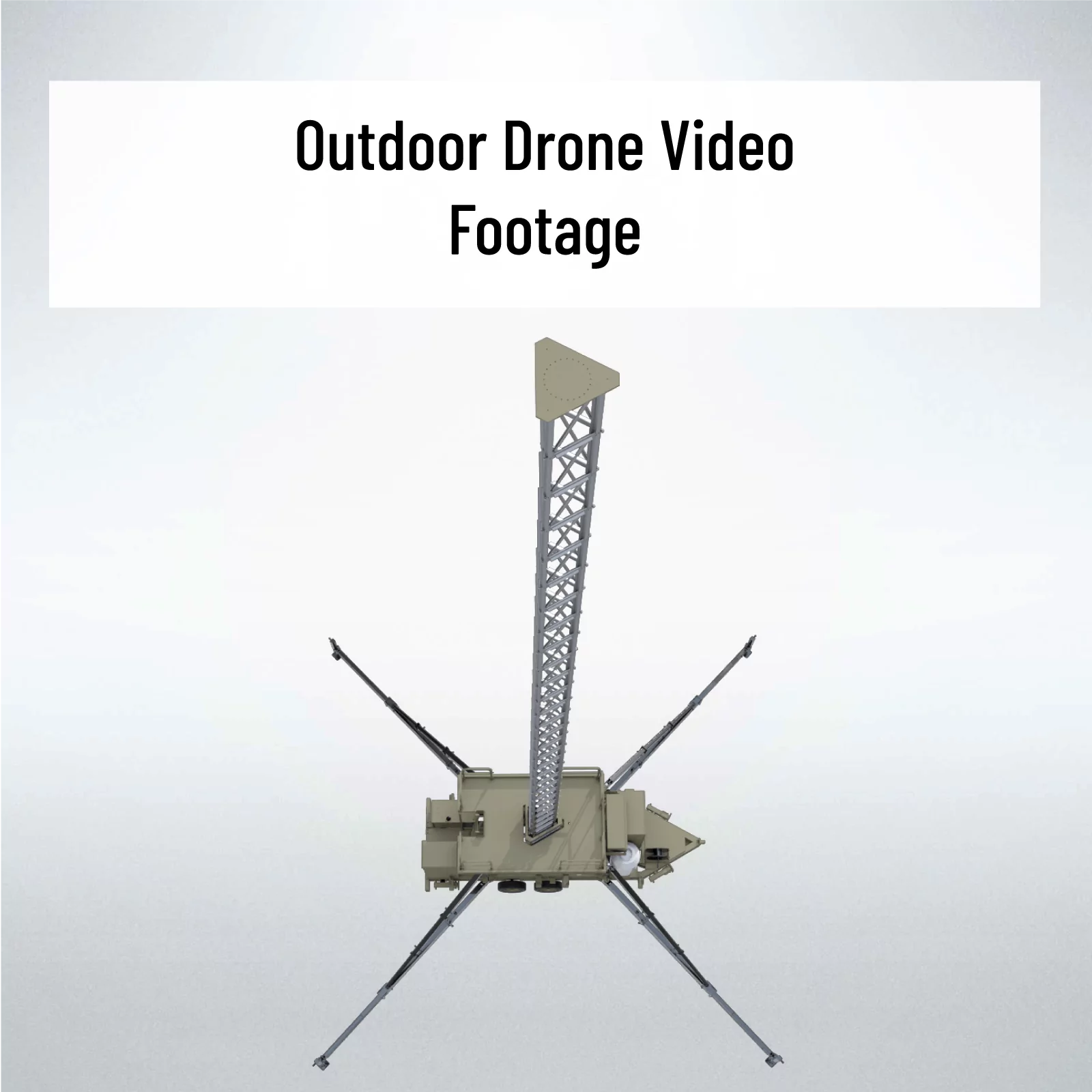 Outdoor drone video footage