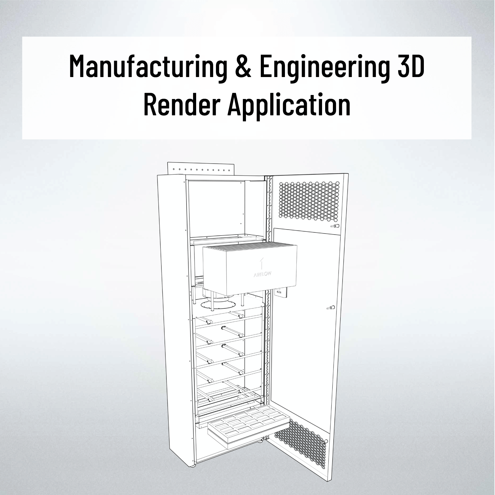 manufacturing and engineering 3d render thumbnail