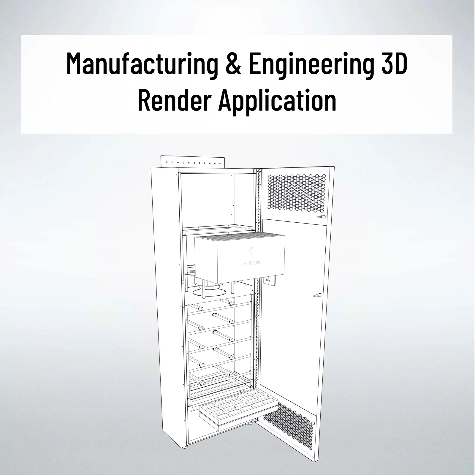 manufacturing and engineering 3d render thumbnail