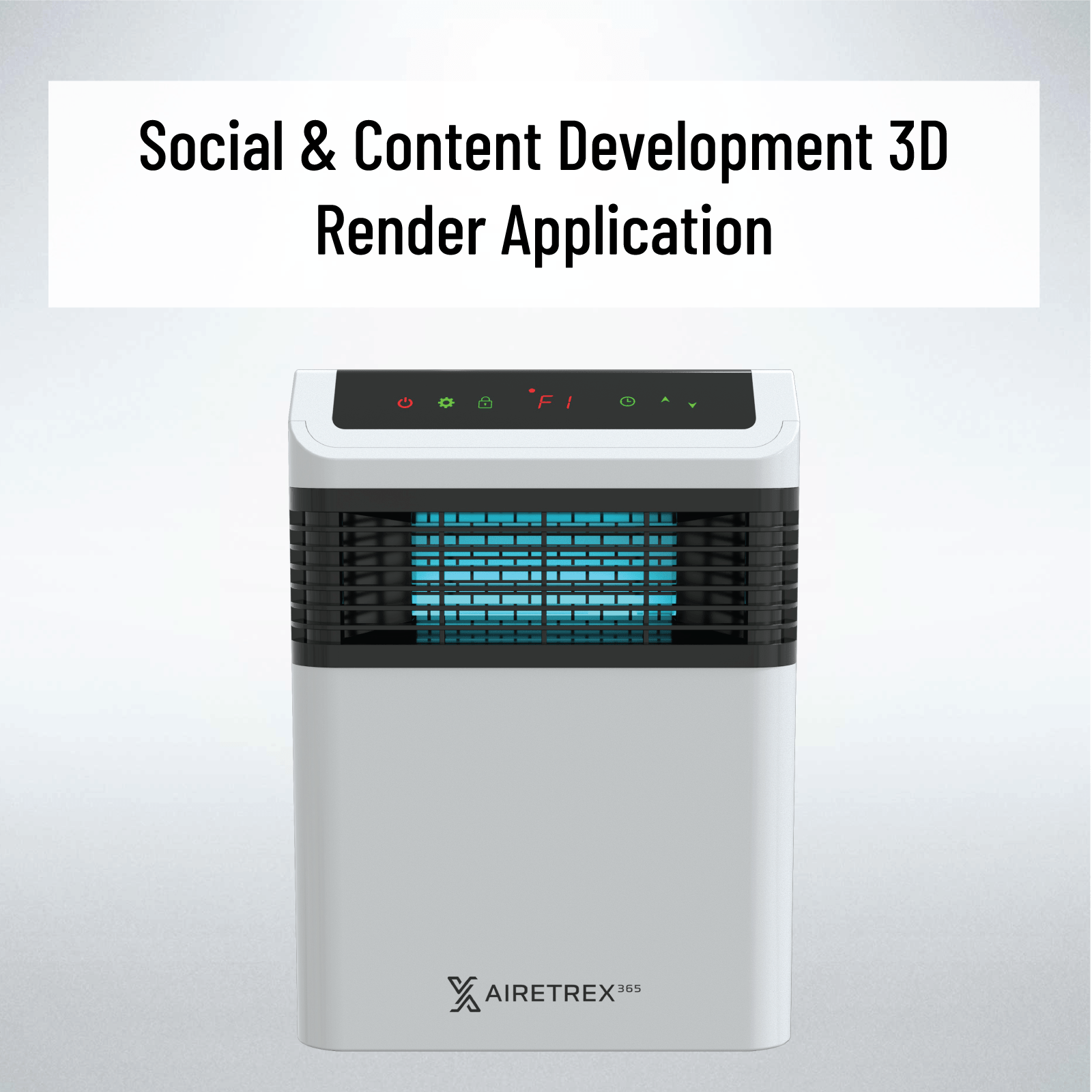 social and content development 3d render thumbnail