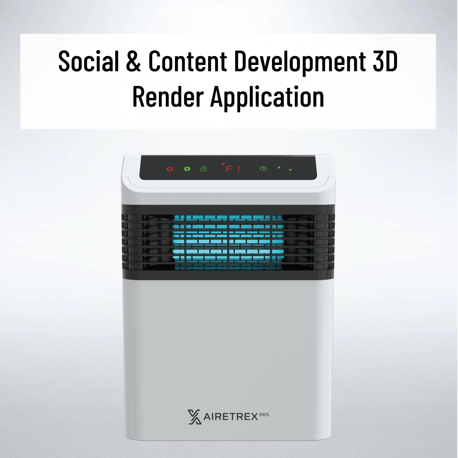 social and content development 3d render thumbnail